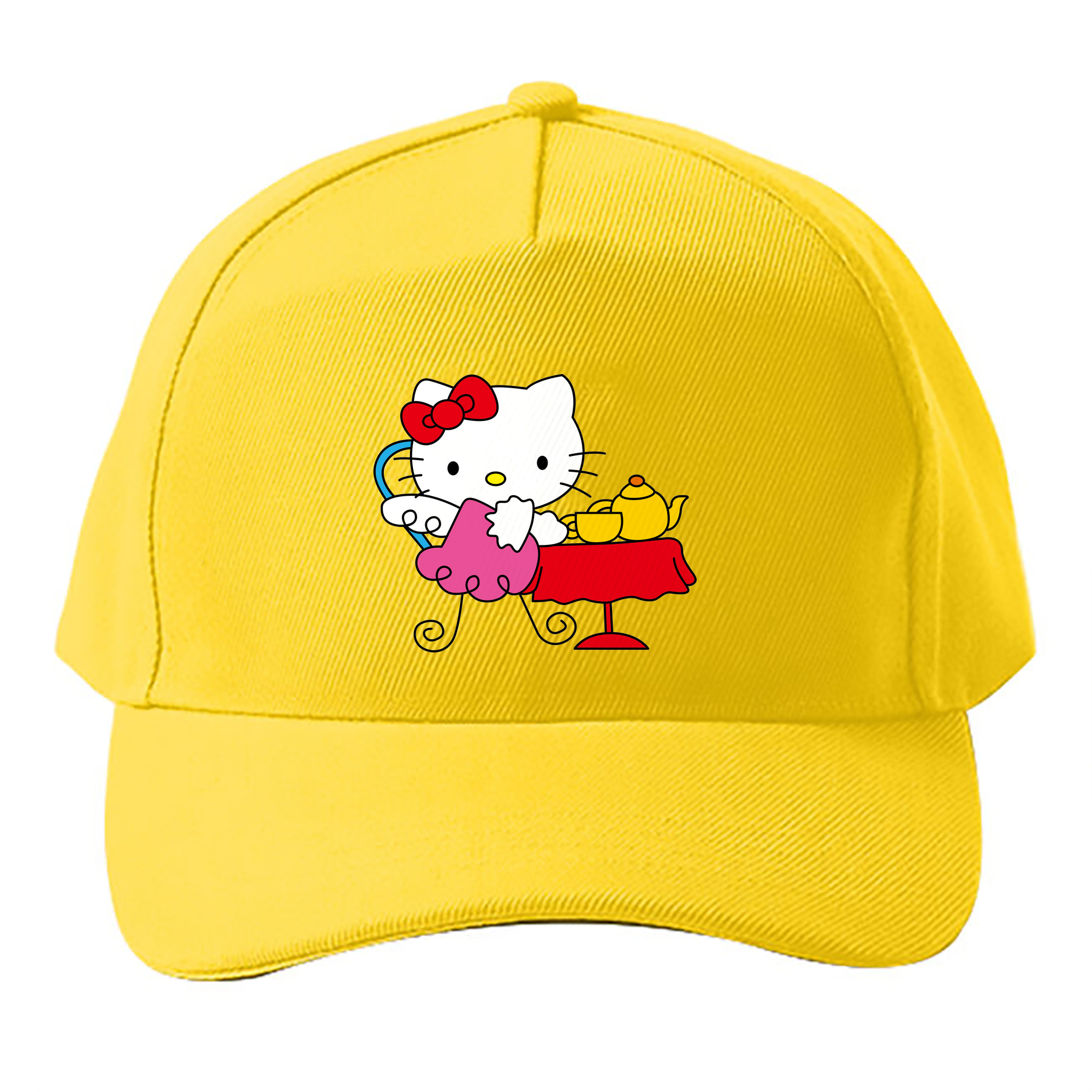 （画像用） Hello Kitty ハローキティ ベースボールキャップ 綿100％ 男女兼用 帽子 スポーツ